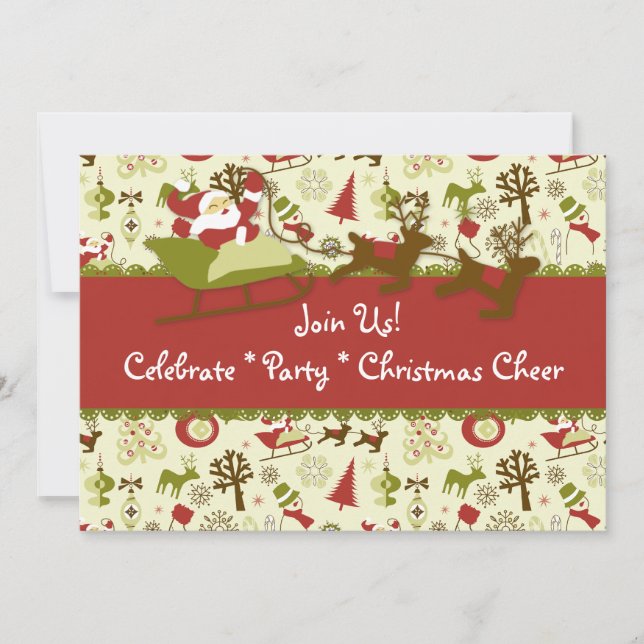 Einladung zu Weihnachten (Vorderseite)