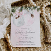 Einladung zu Weihnachts-Girl-Babydusche