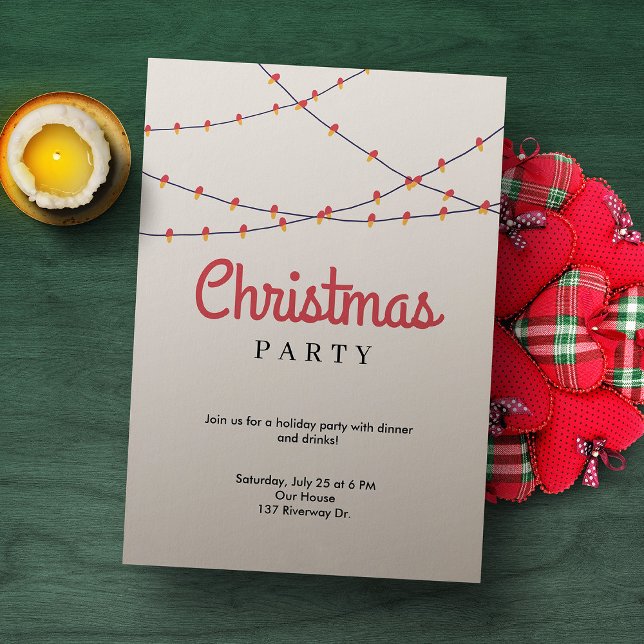 Einladung zu Weihnachts-Party | Leuchten (Von Creator hochgeladen)