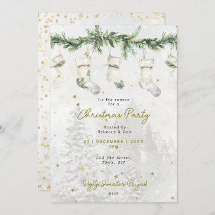 Einladung zu Weihnachtsbaum-Strümpfen