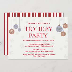 Einladung zu Weihnachtsfeiern