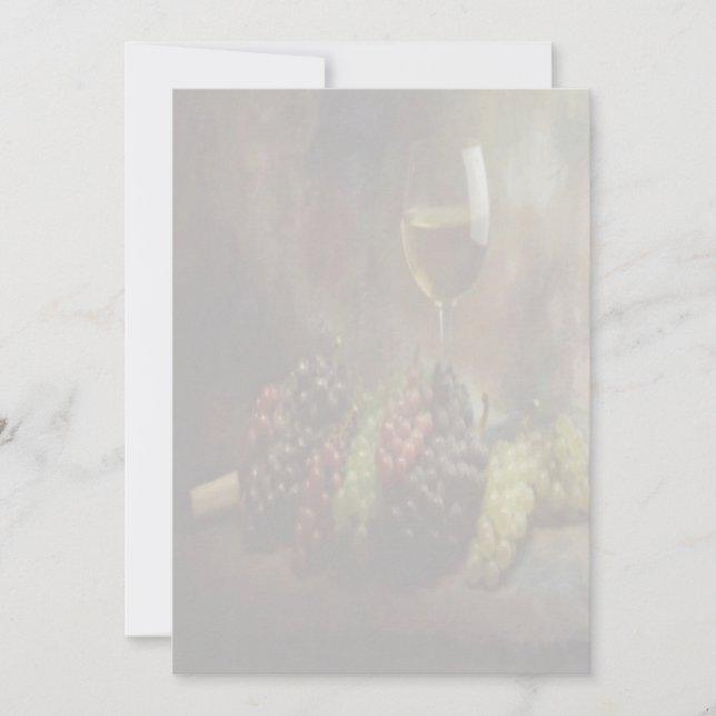Einladung zu Wein und Trauben (Vorderseite)