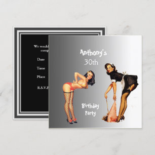 Einladung zu White Pin-up Girls Geburtstagsfeier 2