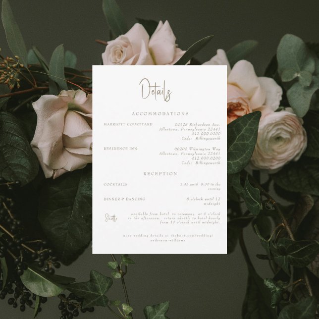 Einladung zu White Wedding Details (Von Creator hochgeladen)