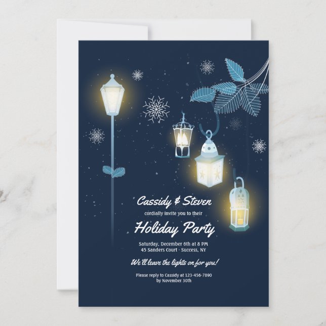 Einladung zu Winterrutschen (Vorderseite)