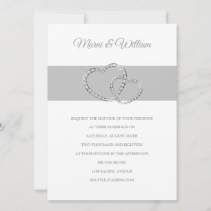 Einladung zu zwei Herz Hochzeiten