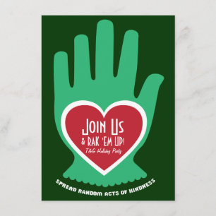 Einladung: Zufallstat von Güte-Weihnachten Einladung