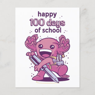 Einladung zum 100. Schultag Flyer