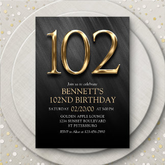 Einladung zum 102. Geburtstag