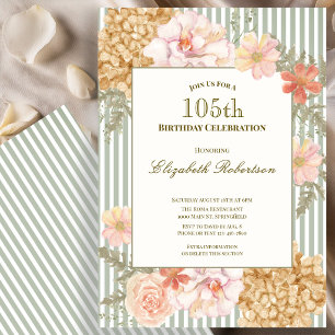 Einladung zum 105. Geburtstag im Herbstfarben-Blum
