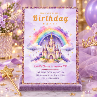 Einladung zum 10. Geburtstag im Schloss der verzau