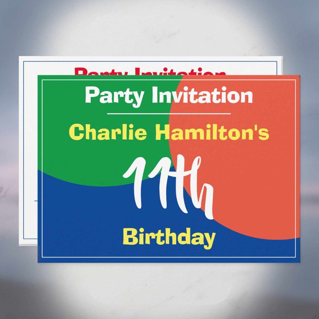 Einladung zum 11. Geburtstag (Von Creator hochgeladen)