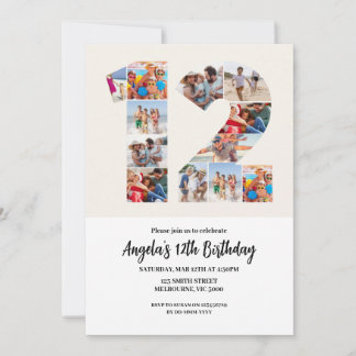 Einladung zum 12. Geburtstag - Nummer 12