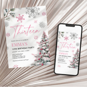 Einladung zum 13. Geburtstag, 13. Geburtstag Rosa