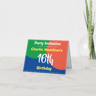 Einladung zum 16. Geburtstag