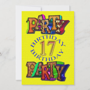 Einladung zum 17. Geburtstag
