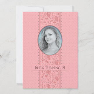 Einladung zum 18. Geburtstag, Rosa und Weibchen, F