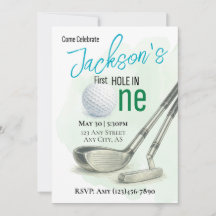 Einladung zum 1. Geburtstag First Hole in One Golf