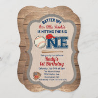 Einladung zum 1. Geburtstag im Baseball