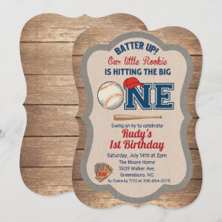 Einladung zum 1. Geburtstag im Baseball