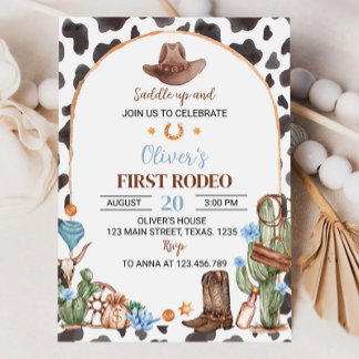 Einladung zum 1. Geburtstag im Highland Cowboy ein