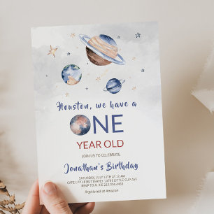 Einladung zum 1. Geburtstag im Weltraum
