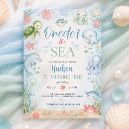 Einladung zum 1. Geburtstag Oneder the Sea Boy