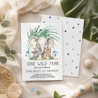 Einladung zum 1. Geburtstag Safari One Wild Year