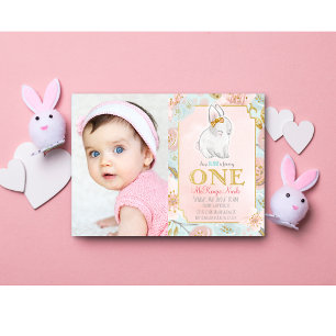 EINLADUNG ZUM 1. GEBURTSTAG - Some Bunny
