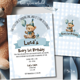 Einladung zum 1. Geburtstag von Beary