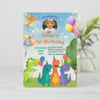 Einladung zum 1. Geburtstag von Little Dino