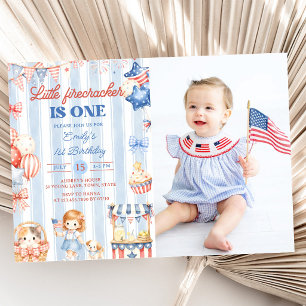 Einladung zum 1. Geburtstag von Little Firecracker