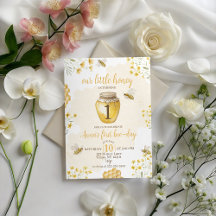Einladung zum 1. Geburtstag von Our Little Honey