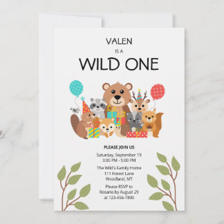 Einladung zum 1. Geburtstag - Wild One