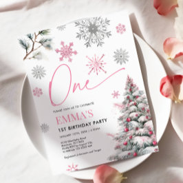 Einladung zum 1. Geburtstag, Winter 1 Geburtstag