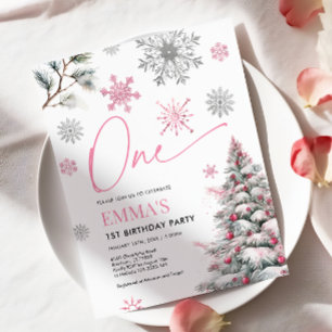 Einladung zum 1. Geburtstag, Winter 1 Geburtstag