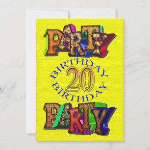 Einladung zum 20. Geburtstag