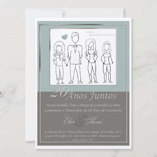 Einladung zum 20-jährigen Jubiläum (Vorderseite)