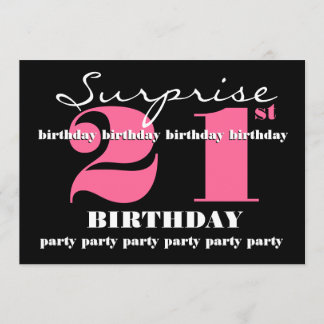 Einladung zum 21. Geburtstag