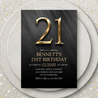 Einladung zum 21. Geburtstag