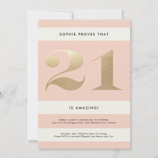 Einladung zum 21. Geburtstag // Erröten