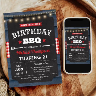 Einladung zum 21. Geburtstag - Party zum Grillen