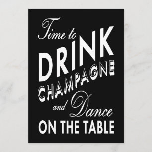 Einladung zum 21. Geburtstag Zeit Champagner zu tr