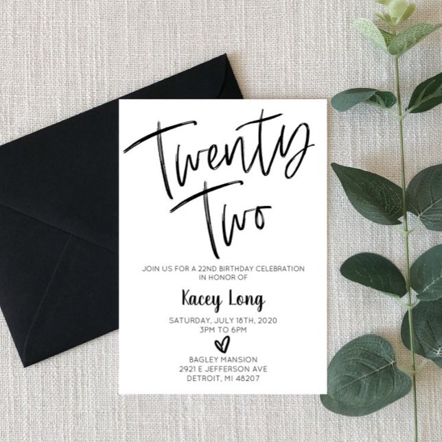 Einladung zum 22. Geburtstag (Von Creator hochgeladen)