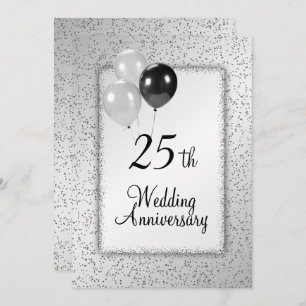 Einladung zum 25. Hochzeitstag