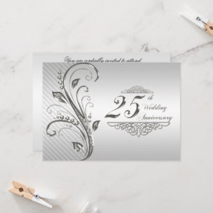 Einladung zum 25. Hochzeitstag
