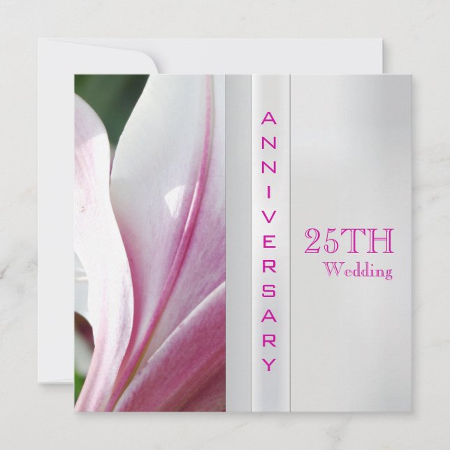 Einladung zum 25. Hochzeitstag (Vorderseite)