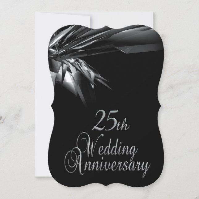 Einladung zum 25. Hochzeitstag (Vorderseite)