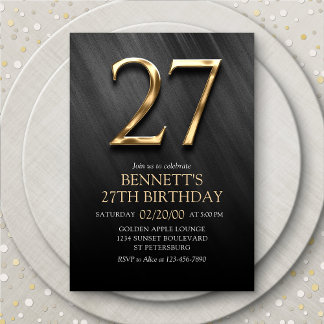 Einladung zum 27. Geburtstag