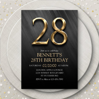 Einladung zum 28. Geburtstag